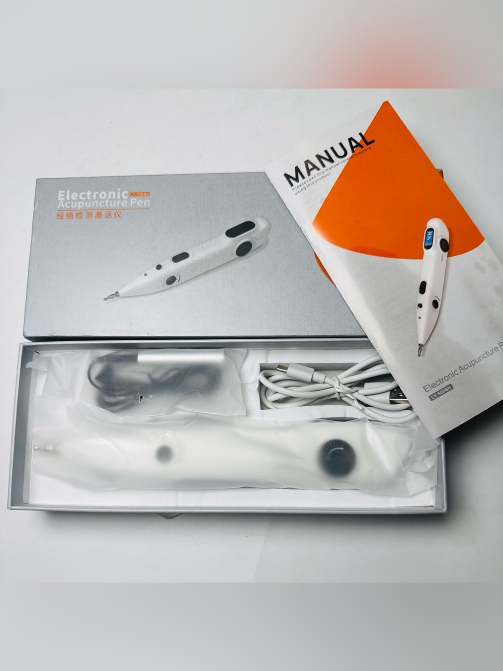 Electronic Acupuncture Pen LY-508BH Meridian Therapy Massage Pen USB Rechargeabl